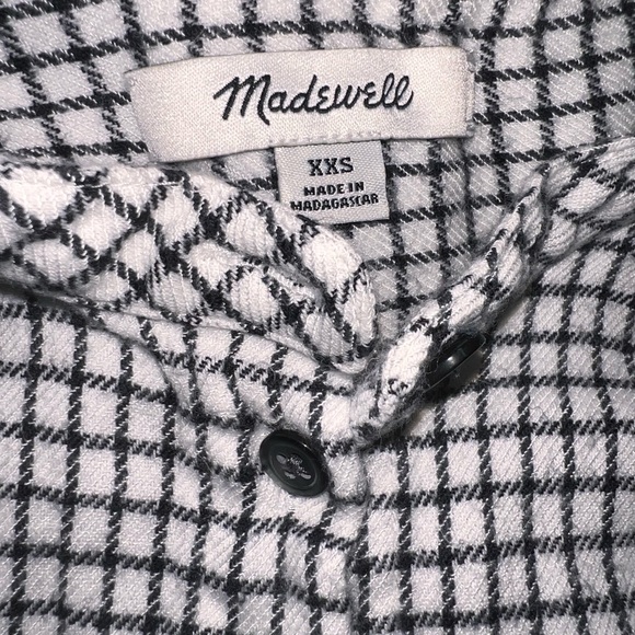 Madewell🦎Bell Sleeve Windowpane Button Down 🌵 - Picture 6 of 6